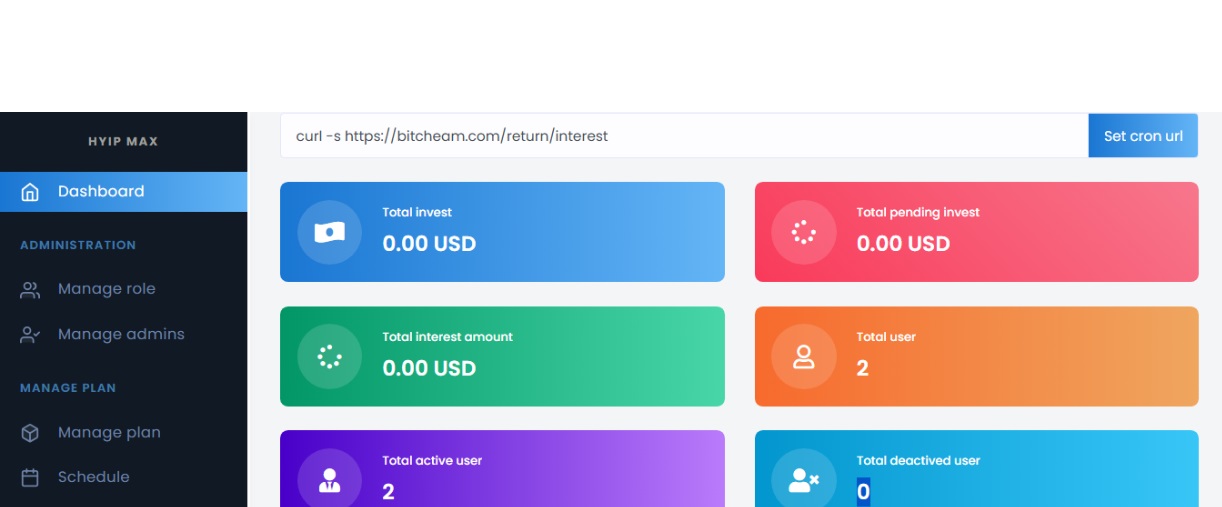 hyip max - high yield investment platform nulled